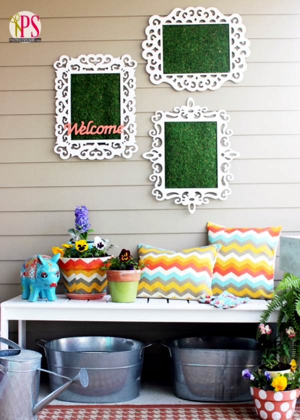 The pots adorn - craft ideas with chalkboard paint and trim The pots adorn - craft ideas with chalkboard paint and trim