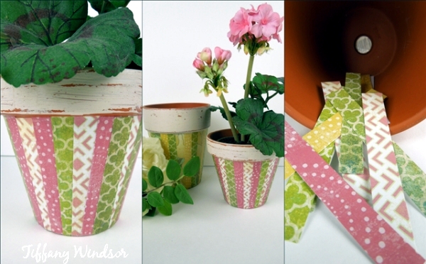 The pots adorn - craft ideas with chalkboard paint and trim The pots adorn - craft ideas with chalkboard paint and trim