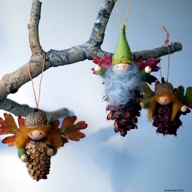 Christmas tree decorations made from natural materials – 20 Ideas to ...