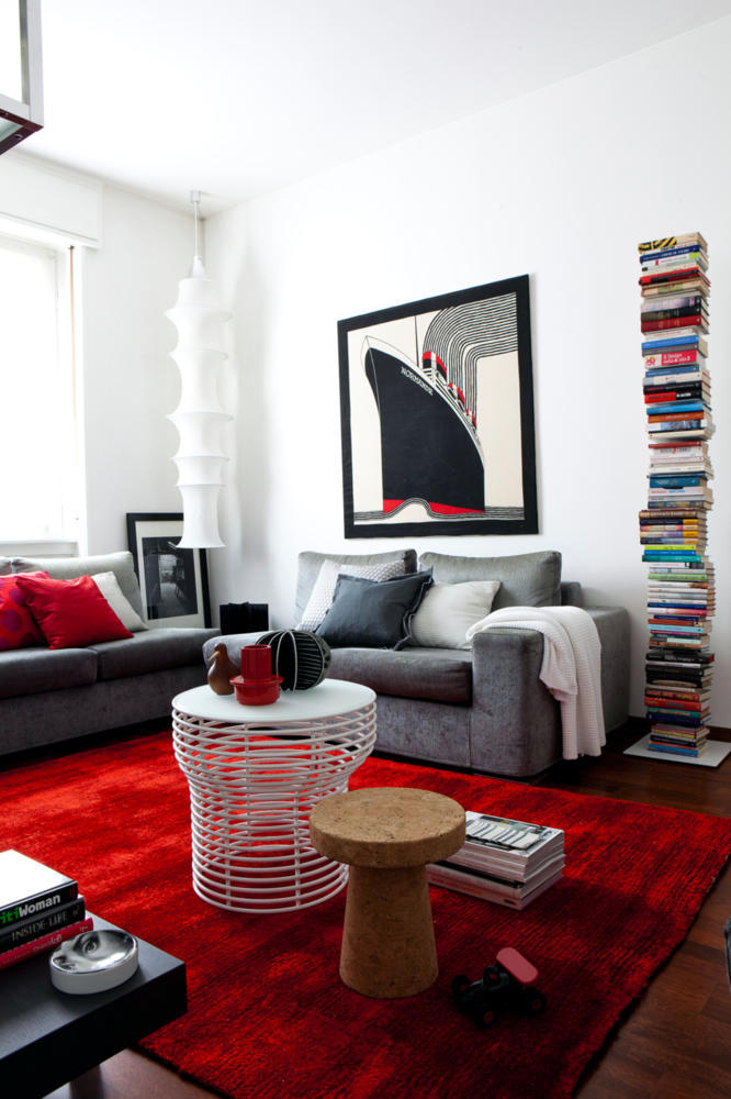 Red carpet in the living room | Interior Design Ideas ...