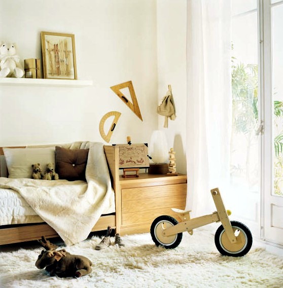 Wood in the nursery versatile use – ideas for the optical heat