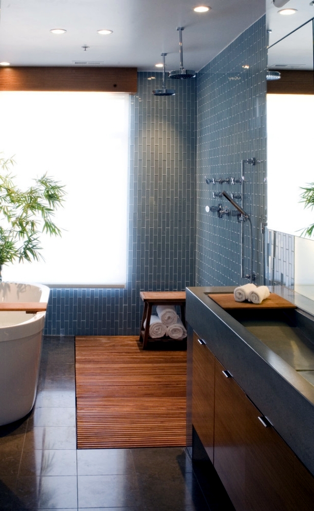 Useful tips for bathroom design harmony in Asian style ...