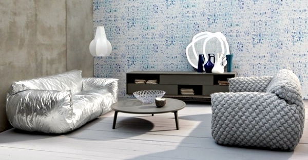 Modern sofa design nuvola in bright colors by paola navone ...