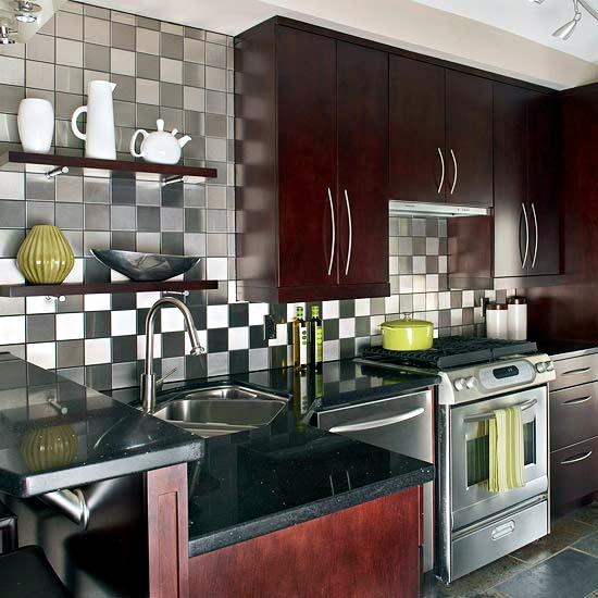 30 ideas for kitchen design back wall tiles, glass or stone | Interior