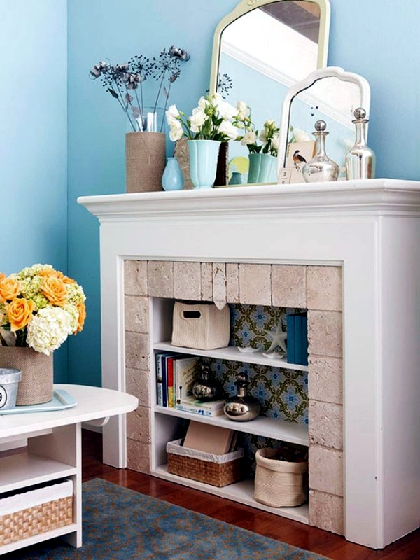 Decorate the unused fireplace in the living room - 20 ...