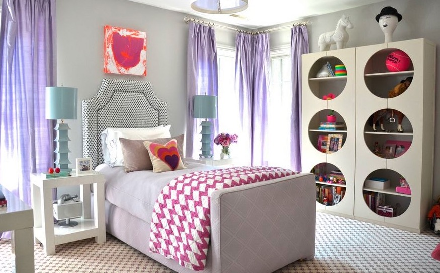 Lovely Bedroom Layout for Pretty Girls | Interior Design Ideas - Ofdesign