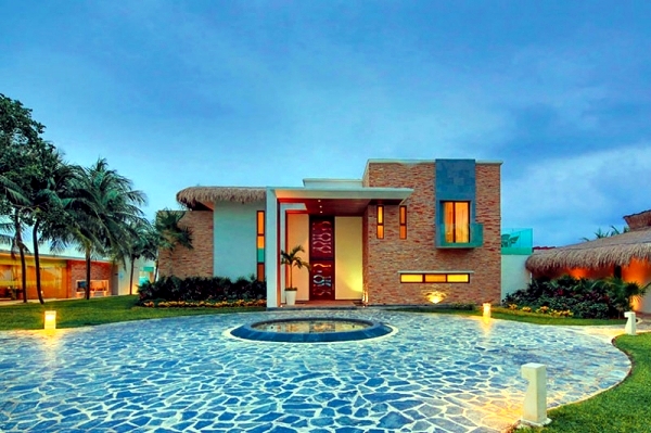 Luxury Villa Esmeralda in Mexico with a fascinating interior design