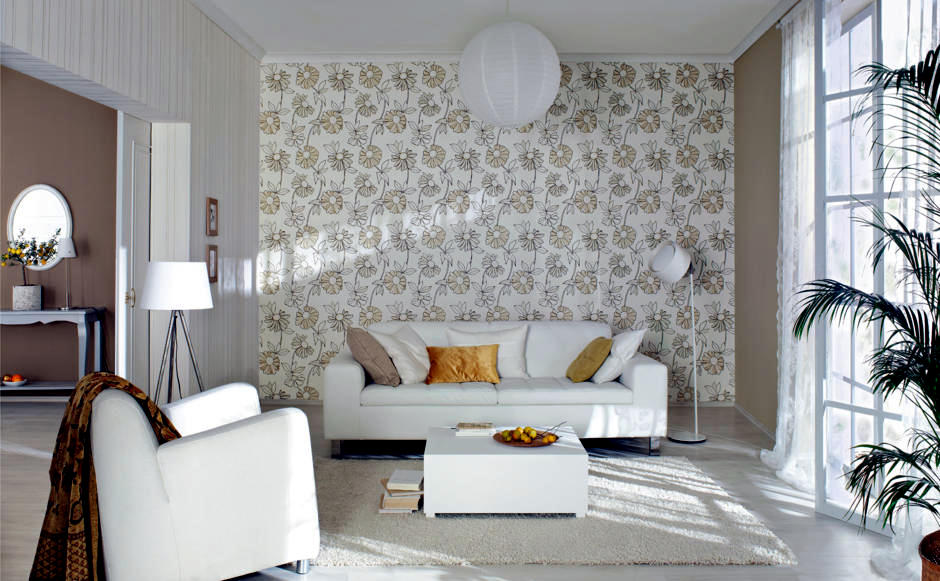 Wallpaper with floral motifs | Interior Design Ideas - Ofdesign