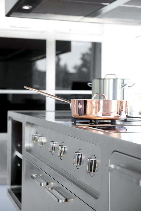 Stainless steel kitchen Abimis - Where the design and function of current in the other