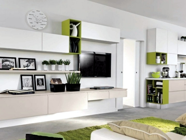 Living Trends 2015 - clean room wall is a modern idea