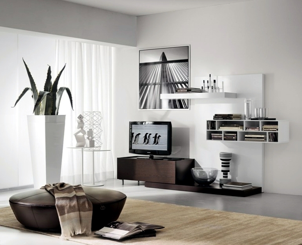 Living Trends 2015 - clean room wall is a modern idea