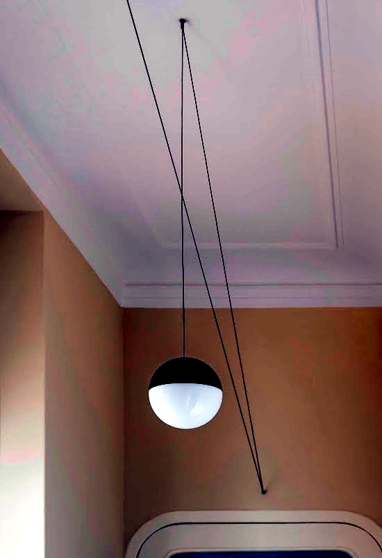 Pendant lamps design with innovative LED light source of Flos