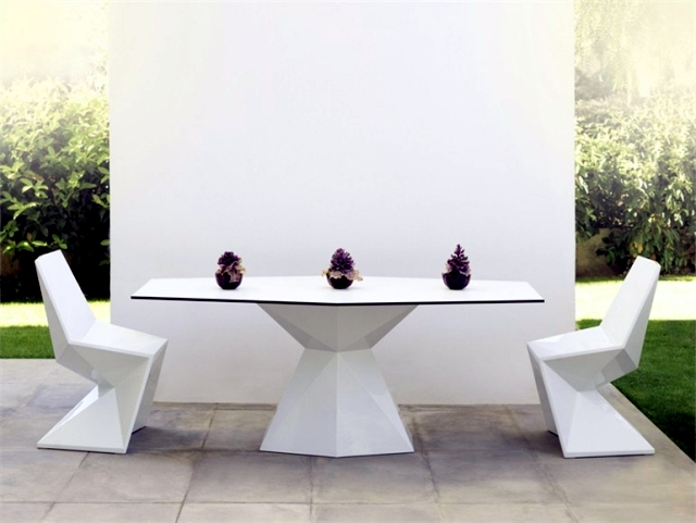 21 tables Garden Designs - Overview of the different materials