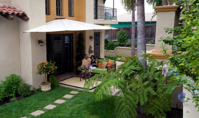 Balcony and terrace patio umbrella - a maritime climax