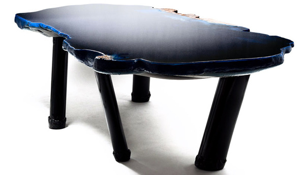 Collection of tables Gaetano Pesce Limited Clever optical water