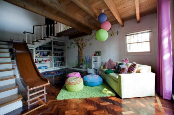 Created in the play area for kids - 40 ideas colors