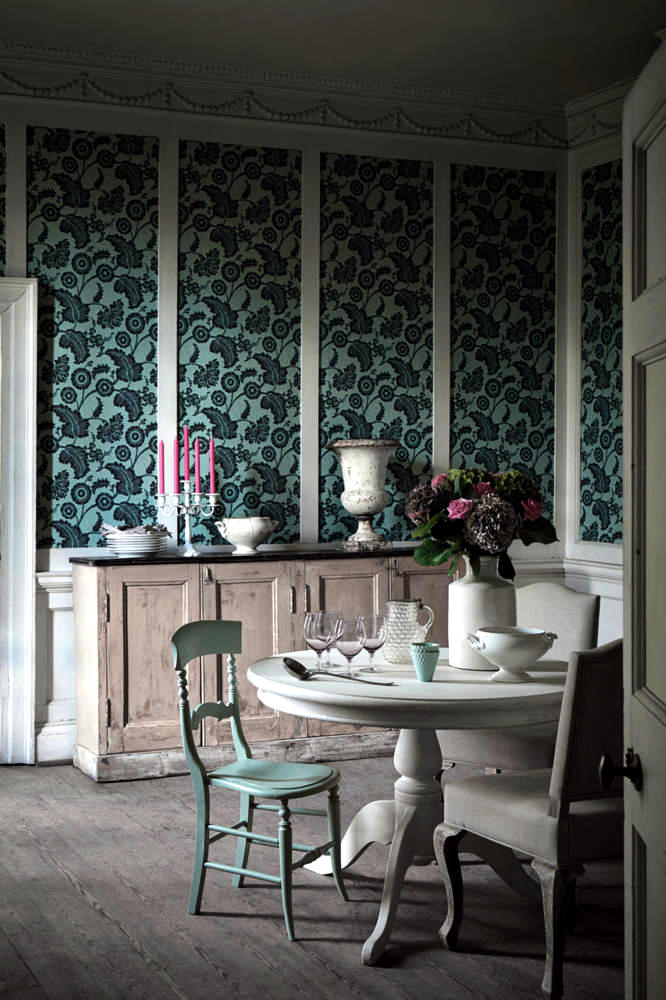 Wallpaper paper classic dining room | Interior Design Ideas - Ofdesign