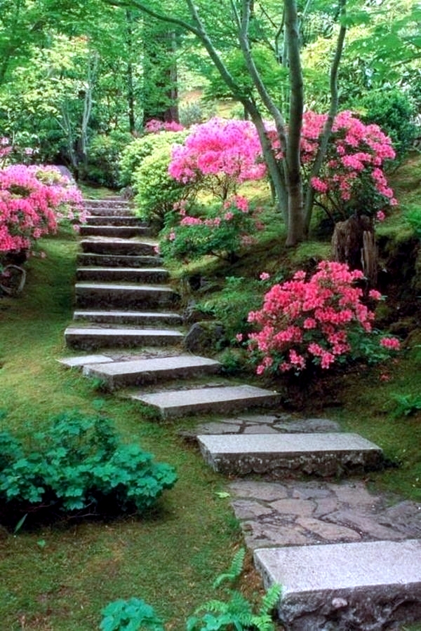 build garden stairs - design give a sense of dynamism