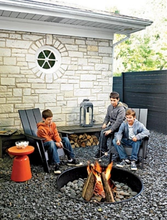 Make drawings campfire area 17 comfortably courtyard garden