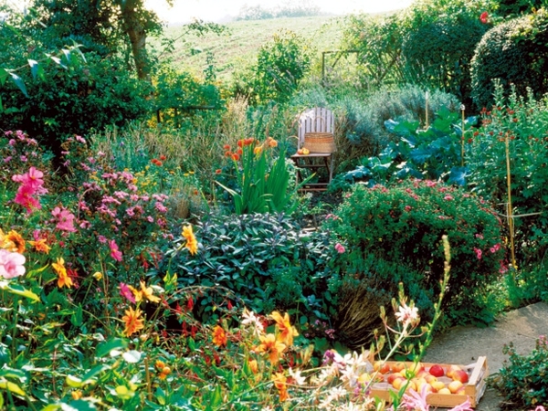 Creating a garden - Principles and design ideas, rustic style