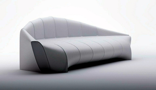 Modern sofa design inspired ergonomic shape of the aircraft