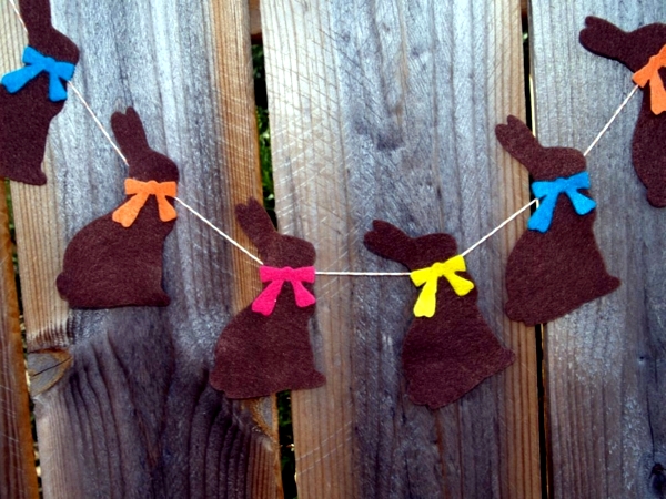 Easter decoration crafts - with bunnies and eggs Ideas Paper