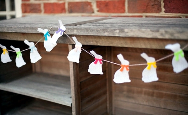 Easter decoration crafts - with bunnies and eggs Ideas Paper