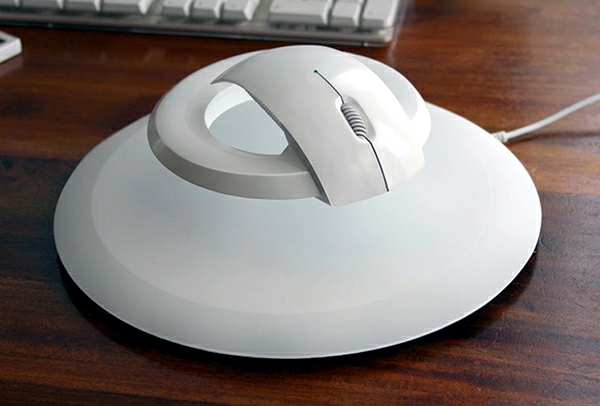 Hi-Tech Innovation - Ergonomic Computer Mouse is hovering in the air