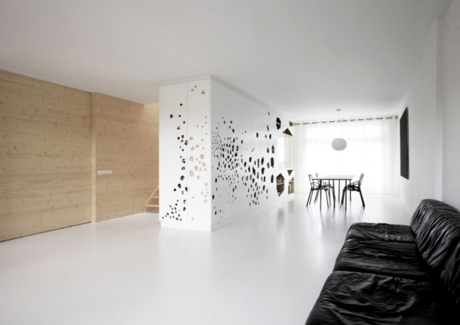 A stunning modern apartment with kitchen fronts laser cutting