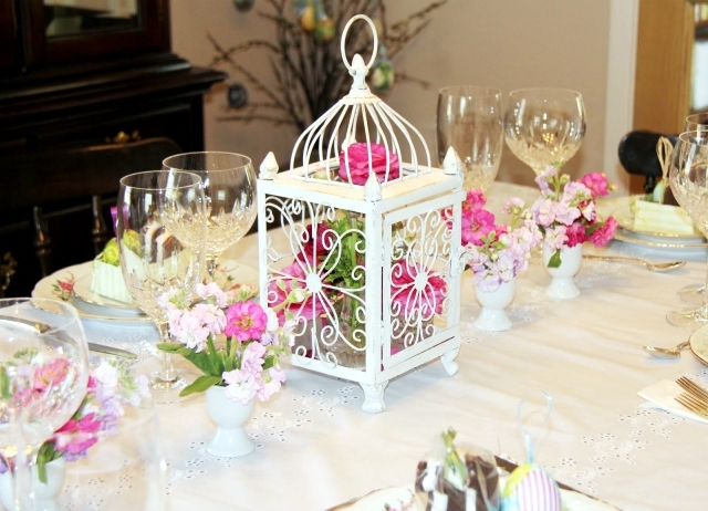 20 decorating ideas for creative table arrangements Easter nest
