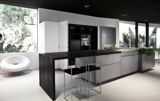 High quality concrete modern kitchen by Steininger