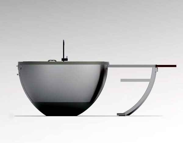 Mini kitchen futuristic design - "Soria" by Vitor Xavier