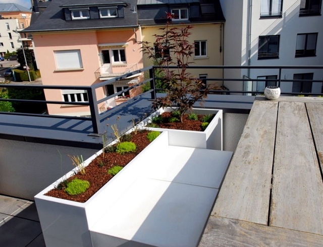 Fiber cement planters - Ideal for urban gardening on the balcony
