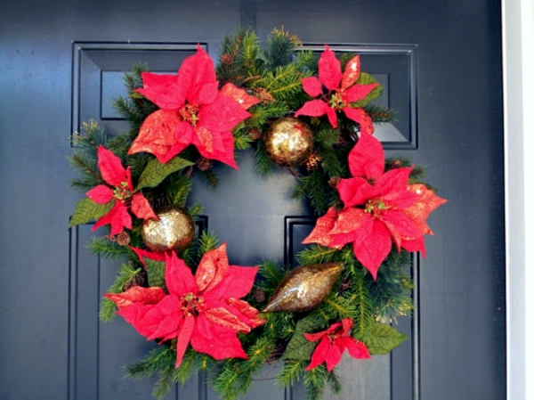 Craft Christmas wreath - 14 ideas with unusual materials
