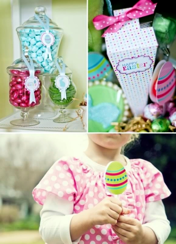 20 colorful party decoration ideas for Easter crafts with children