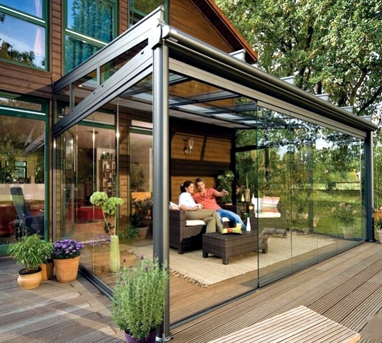 Glass canopy for your terrace - a beautiful idea! | Interior Design Ideas - Ofdesign