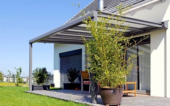 Glass roof terrace for the benefits of a glass canopy