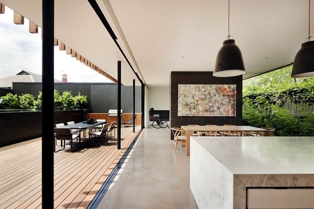 Kooyong - Modern residence look skulpturellem