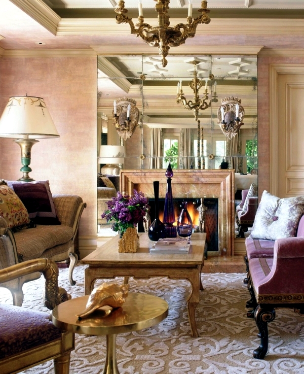 Living room design trendy Purple Orchid
