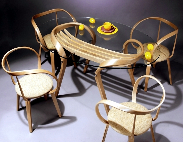 Wooden furniture of modern design - curves and unique finesse