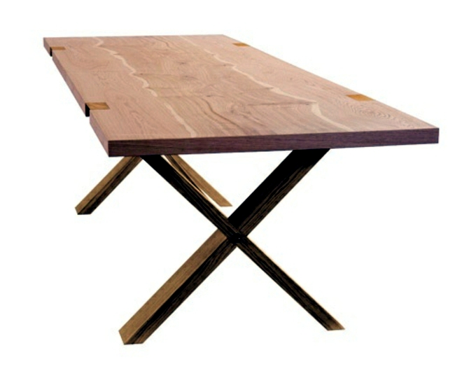Extendable dining table wooden impressive smoothness