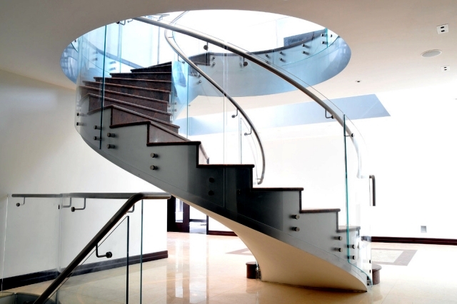 Steel staircase