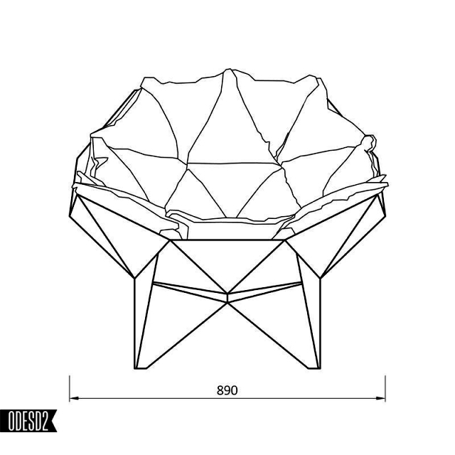 Design inspired chaise Q1 geodesic domes