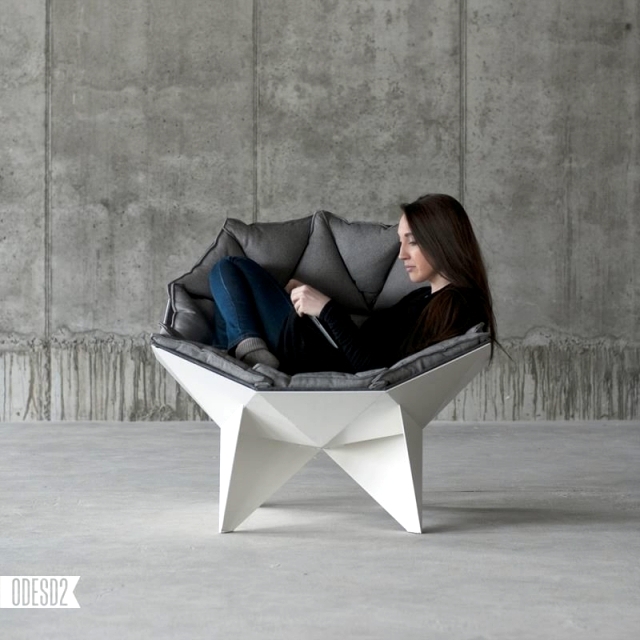 Design inspired chaise Q1 geodesic domes