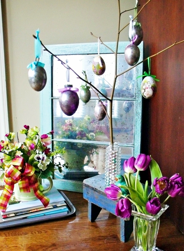 Take a small tree own Easter eggs - 21 decorating ideas for Easter