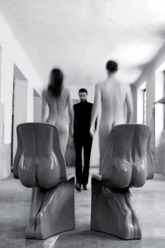 He and his designer Fabio Novembre chairs display the sensual elegance