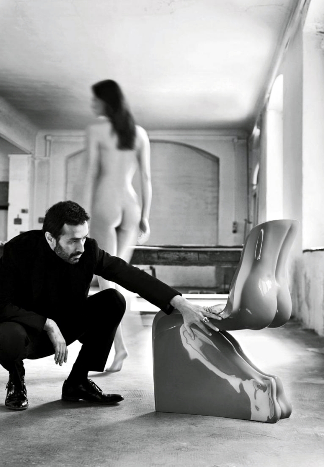 He and his designer Fabio Novembre chairs display the sensual elegance