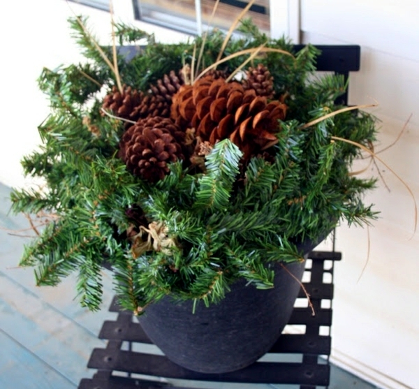 Winter decorating with natural materials - 20 great ideas