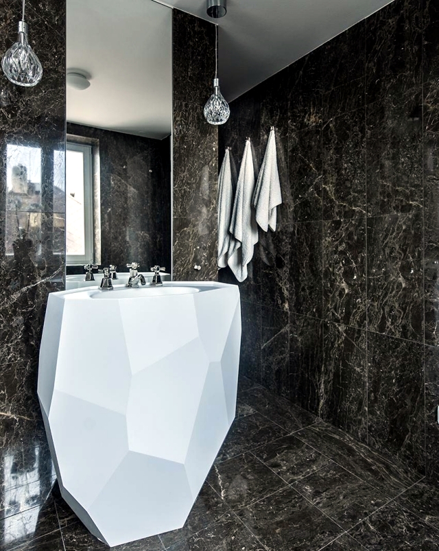 Corian Modern luxury kitchen and marble Iostudio