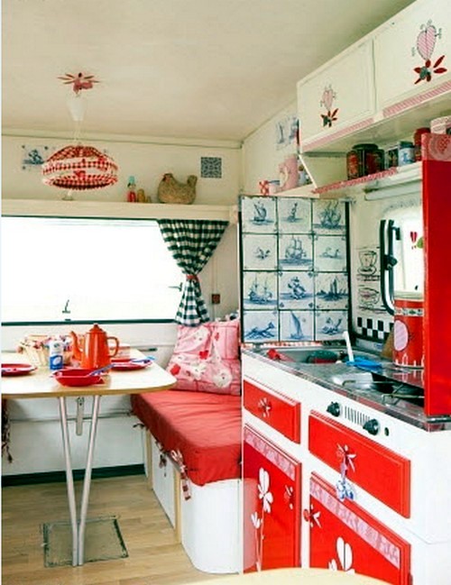 Caravan Decoration - set the caravan with a retro touch Caravan Decoration - set the caravan with a retro touch